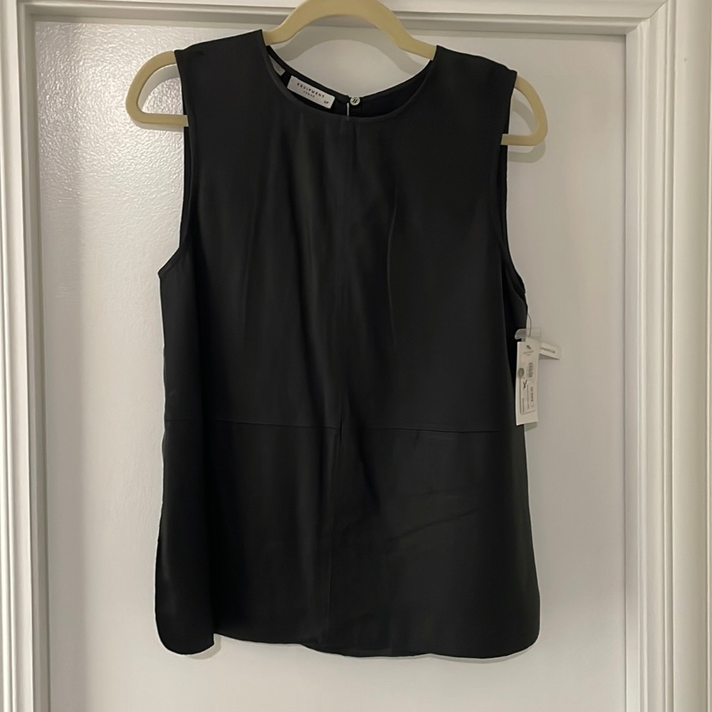 NWT Black Equipment Top Size Small